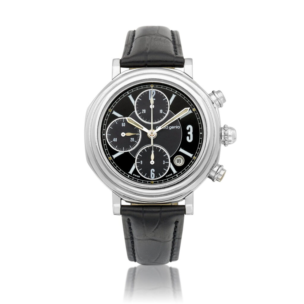 View full screen - View 1 of Lot 8786. Reference G.3550.7 | A stainless steel chronograph wristwatch with date, Circa 1996 | 型號G.3550.7 | 精鋼計時腕錶,備日期顯示,約1996年製.