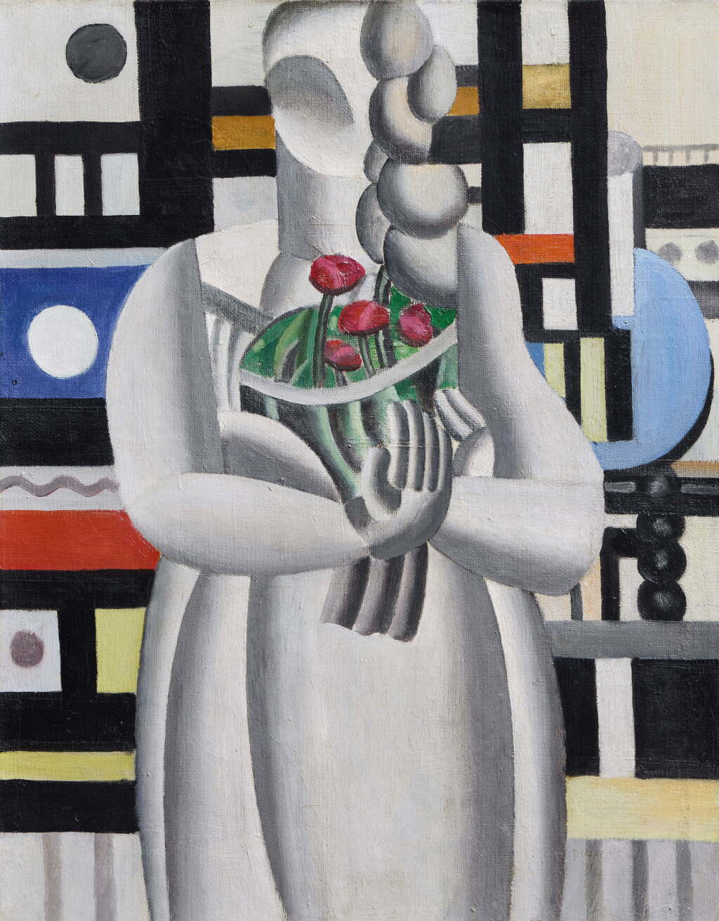 View full screen - View 1 of Lot 6. La Jeune fille au bouquet.