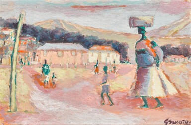 View full screen - View 1 of Lot 67. Village Scene.