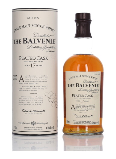 View full screen - View 1 of Lot 50. The Balvenie 17 Year Old Peated Cask 43.0 abv NV (1 Bottle 75cl).