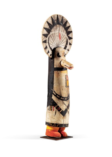 View full screen - View 1 of Lot 44. Poupée kachina représentant Shalako, Zuni, Arizona / Nouveau Mexique | Zuni Shalako kachina doll, Arizona / New Mexico.