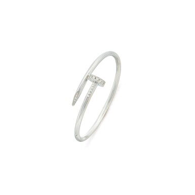 View full screen - View 1 of Lot 213. WHITE GOLD 'JUSTE UN CLOU' BANGLE-BRACELET, CARTIER.