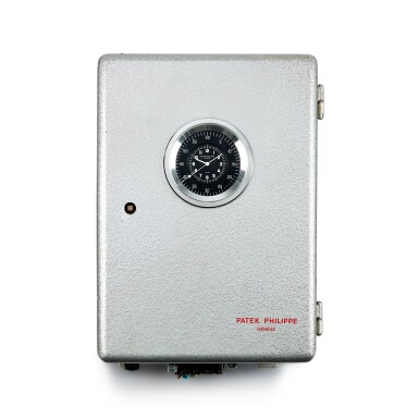 View full screen - View 1 of Lot 8059. Master Clock, Model ECK 24R | A metal work electric master wall clock, Circa 1970 | 百達翡麗 | Master Clock 型號ECK 24R | 金屬電力掛牆鐘,約1970年製.