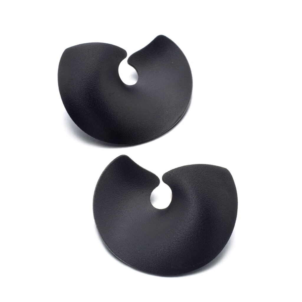 View full screen - View 1 of Lot 1116. Pair of aluminium ear clips, 'Valerie'.