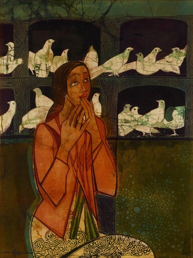 View full screen - View 1 of Lot 4575. Pondering | 沉思.