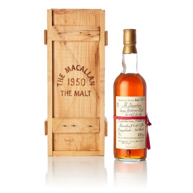 View full screen - View 1 of Lot 5093. The Macallan Red Ribbon 43.0 abv 1950 (1 BT75).