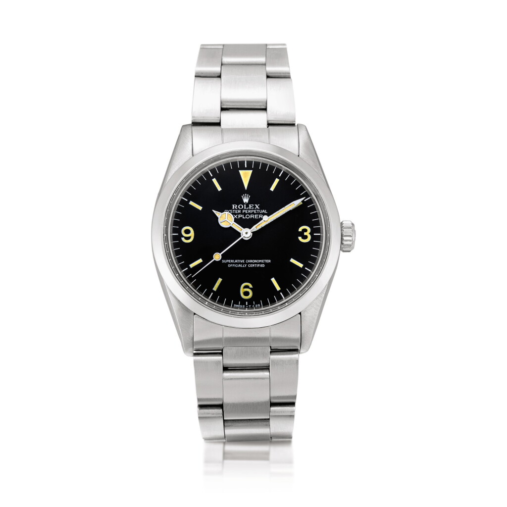 View full screen - View 1 of Lot 2296. Rolex | Explorer, Reference 1016, A stainless steel wristwatch with bracelet, Circa 1981 | 勞力士 | Explorer 型號1016 精鋼鏈帶腕錶,約1981年製.