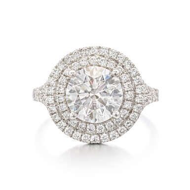 View full screen - View 1 of Lot 1820. Diamond Ring | 2.41克拉 圓形 E色 鑽石 戒指.