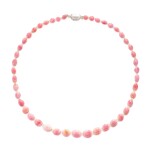 Conch Pearl and Diamond Necklace | 海螺珠 配 鑽石 項鍊