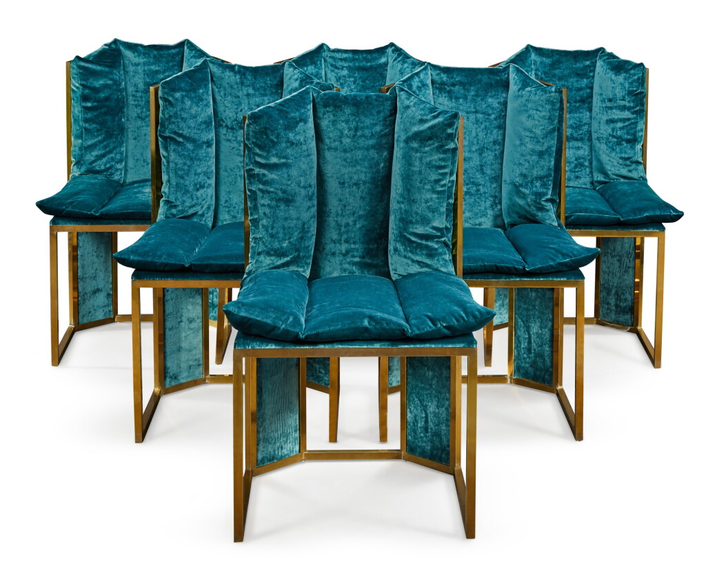 View full screen - View 1 of Lot 193. ITALIAN SCHOOL, 20TH CENTURY | SET OF 6 CHAIRS .