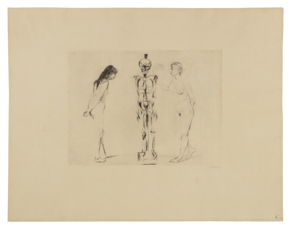 View full screen - View 1 of Lot 98. The Women and the Skeleton (Schiefler 44; Woll 51).