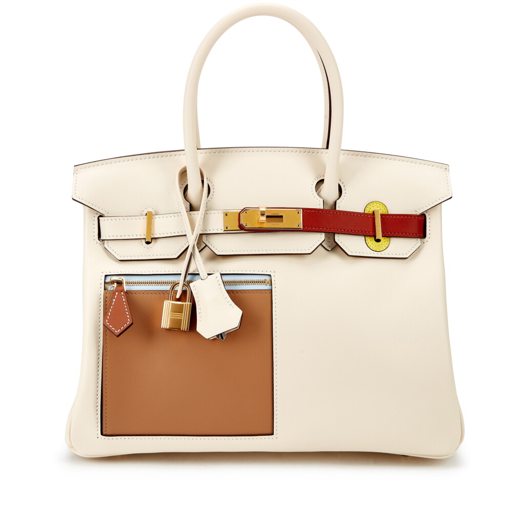 View full screen - View 1 of Lot 6028. Limited Edition Nata, Chai, Cuivre, Lime, Bleu Brume, and Mauve Sylvestre Swift Colormatic Birkin 30 Gold Hardware, 2023.
