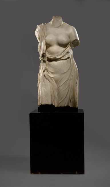 View full screen - View 1 of Lot 418. Draped Female Torso.