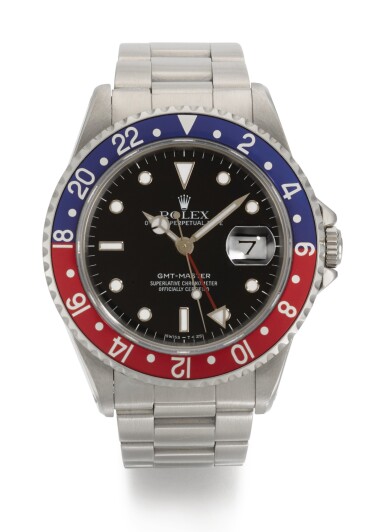 View full screen - View 1 of Lot 5. ROLEX | GMT-MASTER, REFERENCE 16700, STAINLESS STEEL DUAL-TIME WRISTWATCH WITH DATE AND BRACELET, CIRCA 1990 .