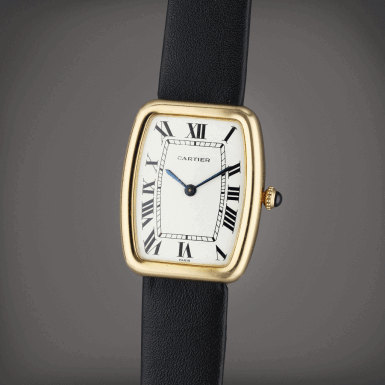 View full screen - View 1 of Lot 72. Square Incurvé | A yellow gold wristwatch, Circa 1970.