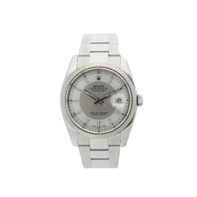 View full screen - View 1 of Lot 455. ROLEX | REFERENCE 116234 DATEJUST A STAINLESS STEEL AUTOMATIC WRISTWATCH WITH DATE AND BRACELET, CIRCA 2015.