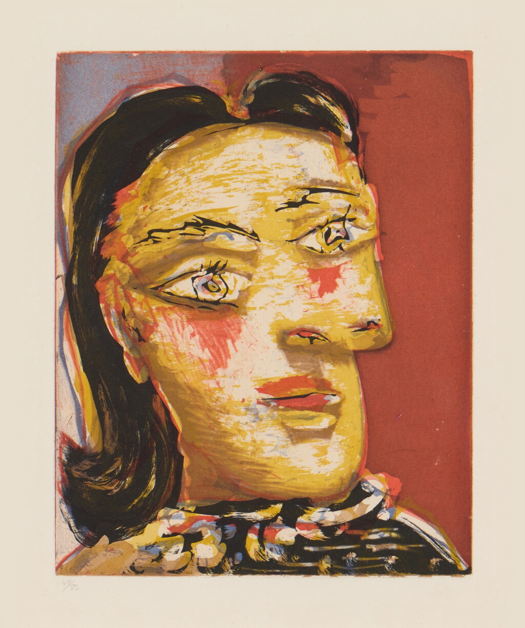 View full screen - View 1 of Lot 64. Tête de femme No 4. Portrait de Dora Maar (Bloch 2021; Baer 652).