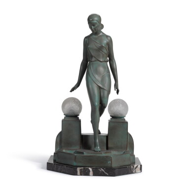 View full screen - View 1 of Lot 1762. Nausica table light, executed after 1945.