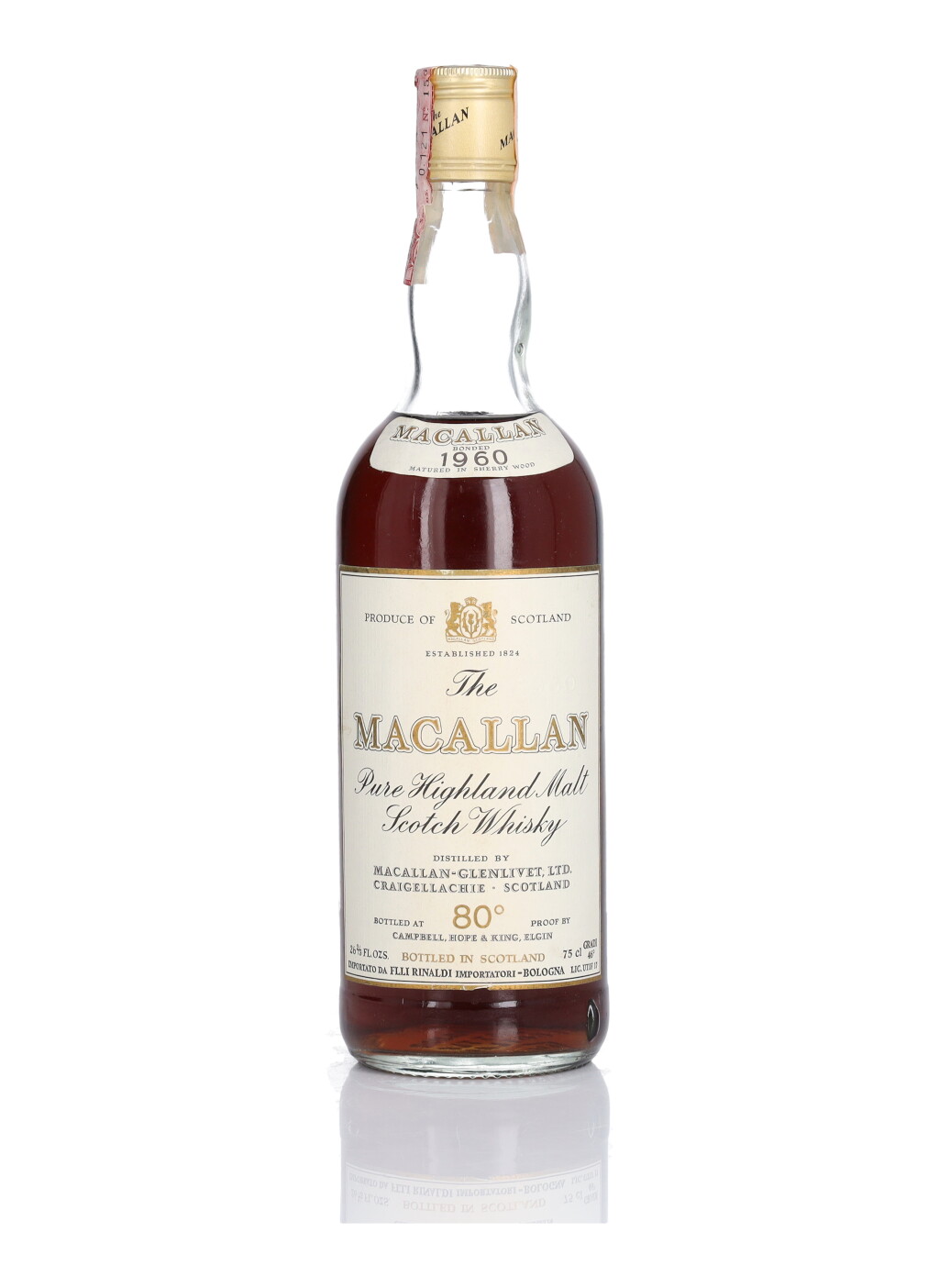 View full screen - View 1 of Lot 19. The Macallan 80 Proof 1960 (1 BT 75cl).