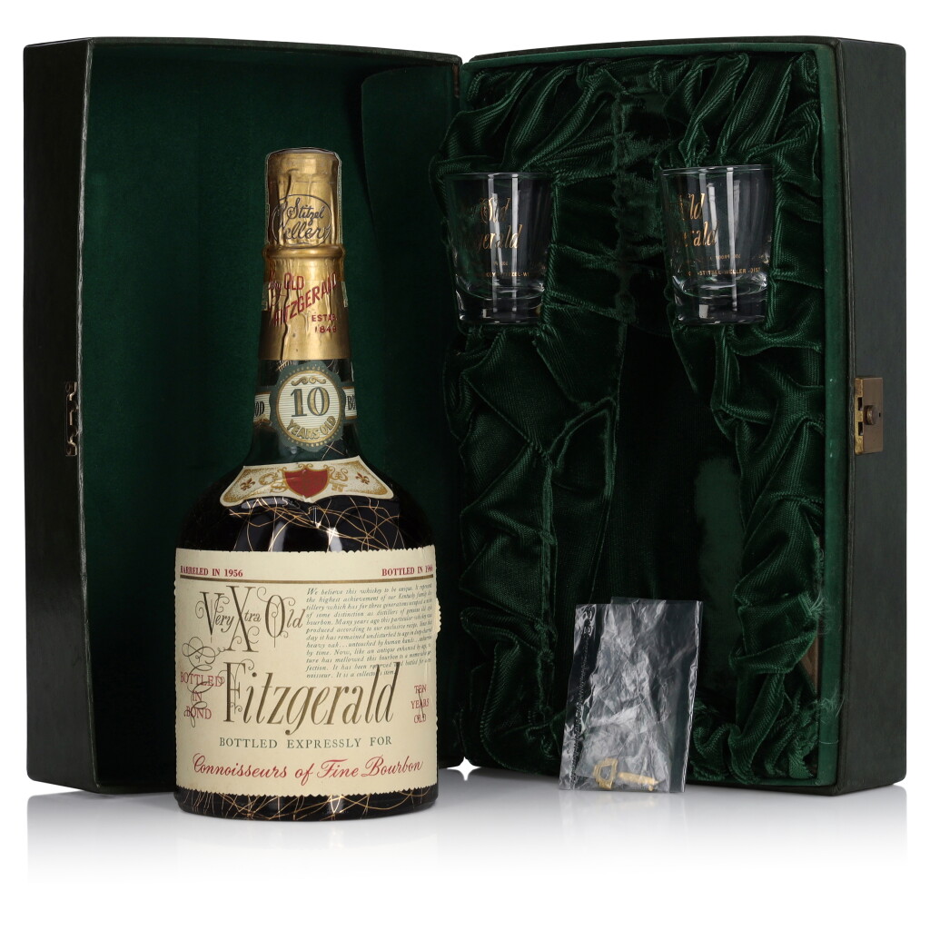 View full screen - View 1 of Lot 156. Very Xtra Old Fitzgerald 10 Year Old 100 Proof 1956 (1 Bottle 4/5 Quart).