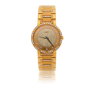 View full screen - View 1 of Lot 117. PIAGET | POLO QUARTZ YELLOW GOLD BRACELET WATCH CIRCA 1970.