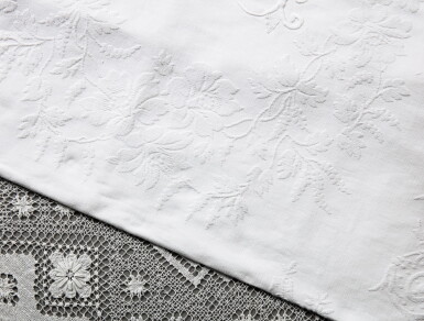 View full screen - View 1 of Lot 215. Two cotton bedspreads, early 20th century.