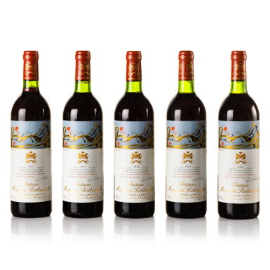 View full screen - View 1 of Lot 41. Château Mouton Rothschild 1981 (5 BT).