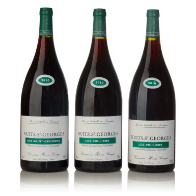 View full screen - View 1 of Lot 184. Nuits St. Georges, Les Pruliers and Les St. Georges 2010 from Henri Gouges (6 MAG).