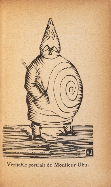 View full screen - View 1 of Lot 127. Ubu Roi. Paris, 1896. Edition originale. Ex de Catulle Mendès. Jointe : une carte de visite.