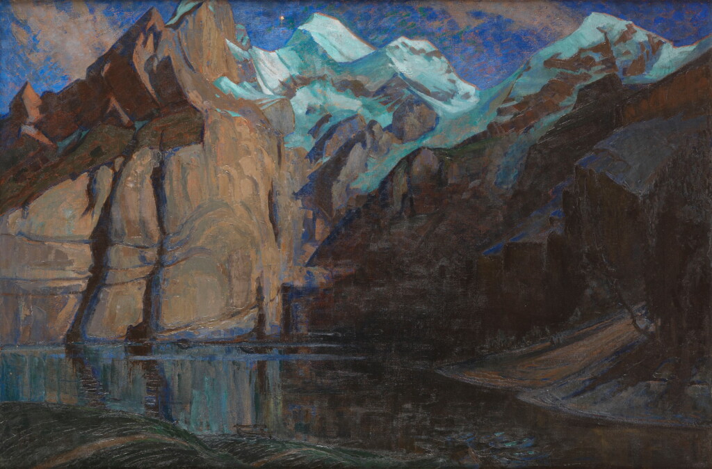 View full screen - View 1 of Lot 69. HILDA MARION HECHLE, R.B.A. | NOCTURNE DES ALPES.