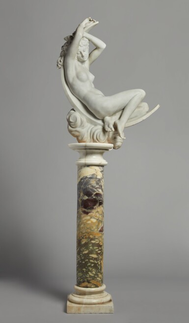 View full screen - View 1 of Lot 21. SÉRAPHIN DENÉCHEAU | DIANE COUCHÉE SUR CROISSANT DE LUNE.