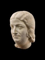 A Roman Marble Portrait Head of a Woman, Severan, circa 220 A.D.