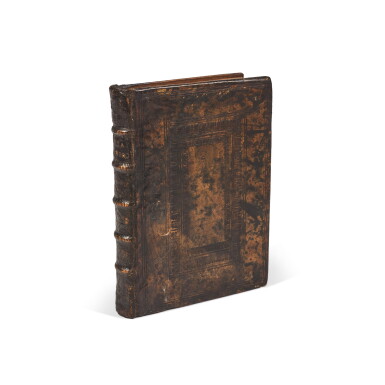 View full screen - View 1 of Lot 9. Ambrosius, De officiis, Milan, 1488, later marbled calf.