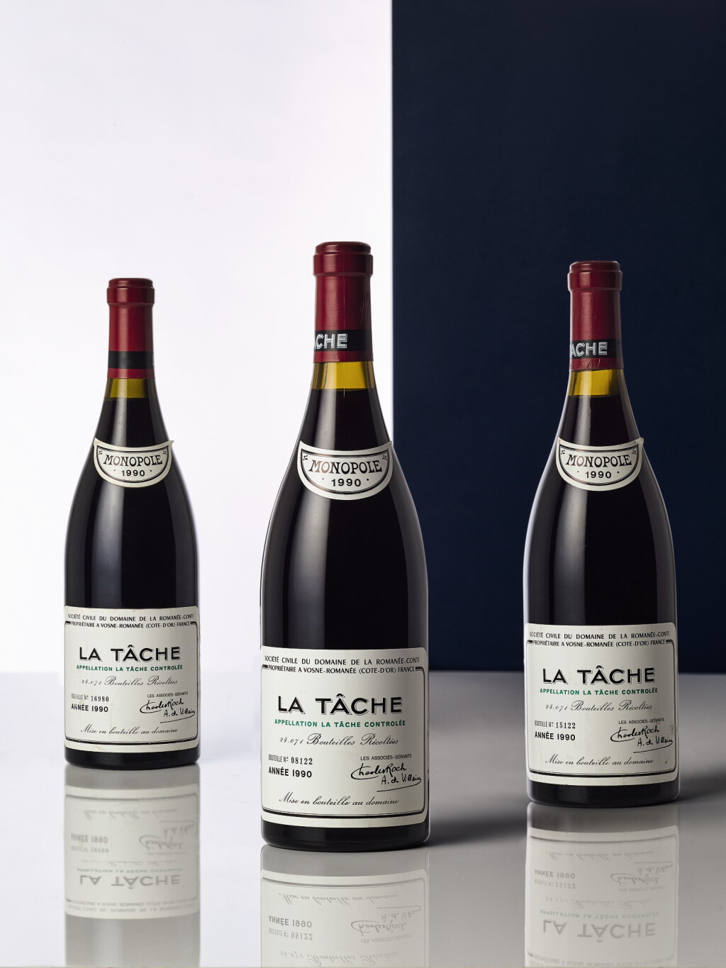 View full screen - View 1 of Lot 8073. La Tâche 1990 Domaine de la Romanée-Conti (3 BT).