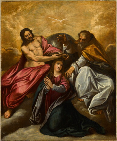 View full screen - View 1 of Lot 174. The Coronation of the Virgin.
