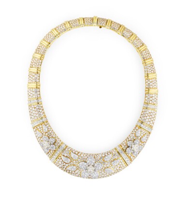 View full screen - View 1 of Lot 192. Collier diamants | Diamond necklace.