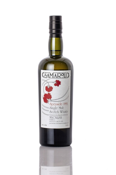 View full screen - View 1 of Lot 5526. The Macallan Samaroli Cask #4139 45.0 abv 1991 (1 BT70).