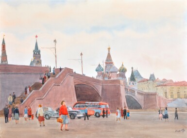 View full screen - View 1 of Lot 118. KSENYA KONRADOVNA KUPETSIO | Moskvoretsky Bridge .
