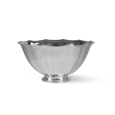 View full screen - View 1 of Lot 444. A Danish Silver Bowl, No. 522A, Georg Jensen Silversmithy, Copenhagen, Circa 1930's.