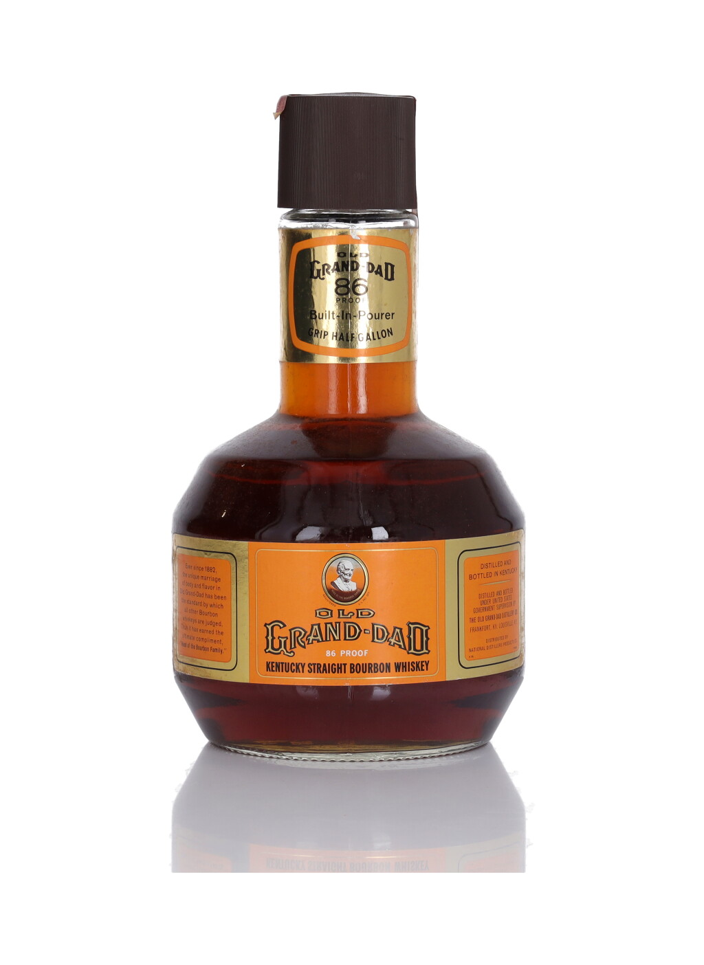 Voir en plein écran - Voir 1 du lot 277. Old Grand-Dad 86 Proof NV (1 Bottle Half Gallon).