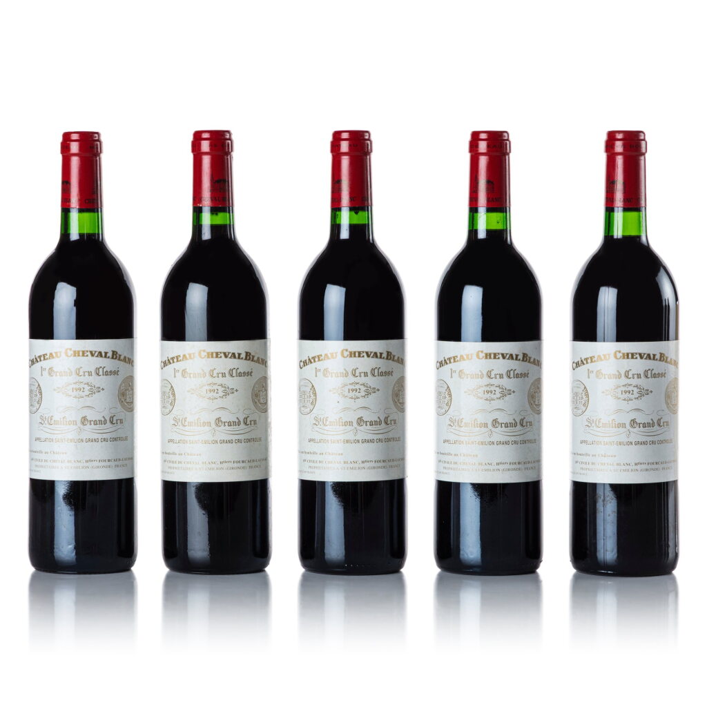 View full screen - View 1 of Lot 517. Château Cheval Blanc 1992 (5 BT).