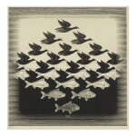 M. C. ESCHER | SKY AND WATER I (B./K./L./W. 306)