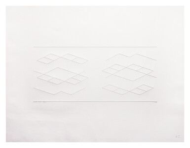 View full screen - View 1 of Lot 190. Embossed Linear Construction 1-C.