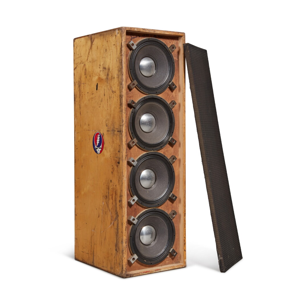 View full screen - View 1 of Lot 104. Hard Truckers | Speaker cabinet for piano, used by the Dead .