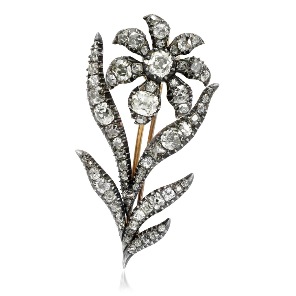 View full screen - View 1 of Lot 199. Diamond brooch, circa 1800 and later.