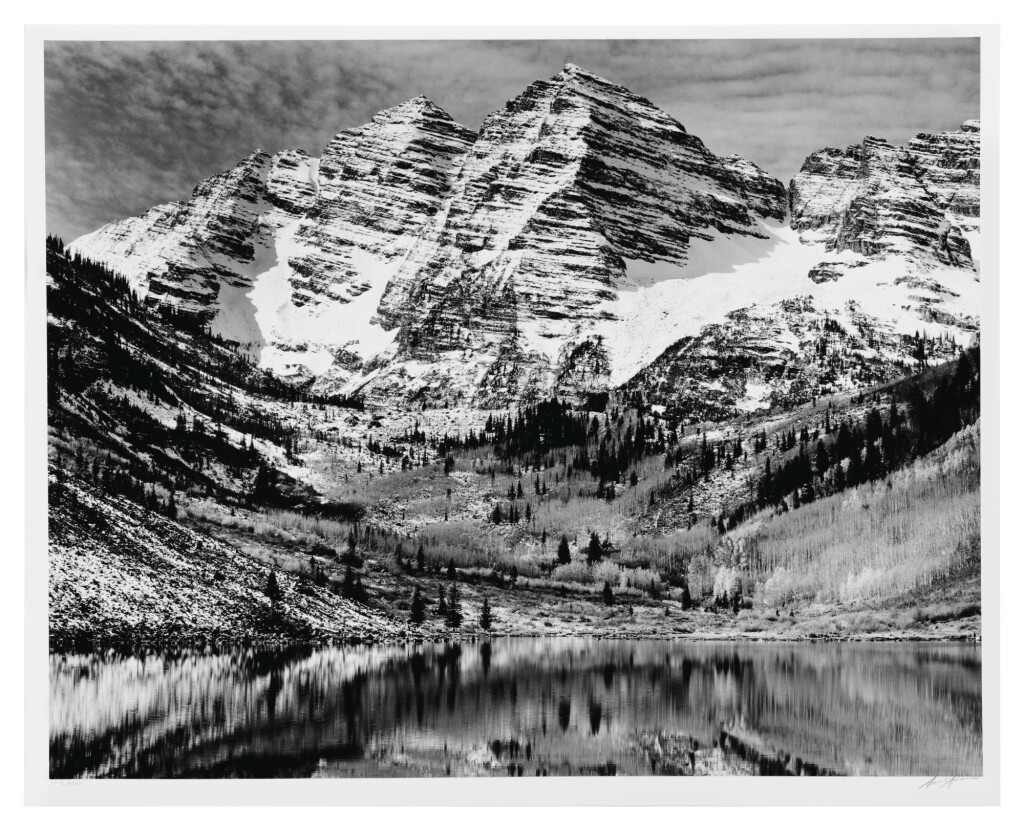View full screen - View 1 of Lot 65. ANSEL ADAMS | MAROON BELLS, NEAR ASPEN, COLORADO.
