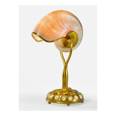 View full screen - View 1 of Lot 68. TIFFANY STUDIOS | "NAUTILUS" TABLE LAMP.