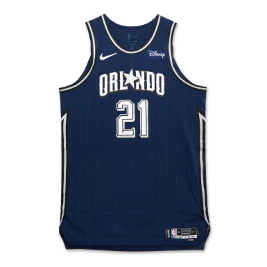 View full screen - View 1 of Lot 82. Moritz Wagner Orlando Magic 2023-2024 In-Season Tournament Game Worn City Edition Jersey.
