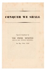 CHURCHILL | Conquer We Shall, 1940