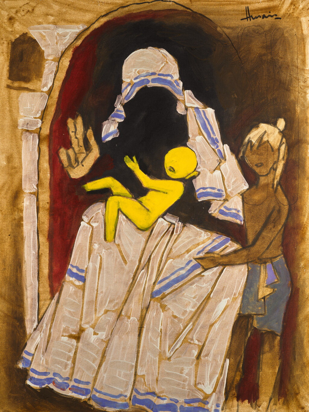 View full screen - View 1 of Lot 25. MAQBOOL FIDA HUSAIN | UNTITLED (MOTHER TERESA).